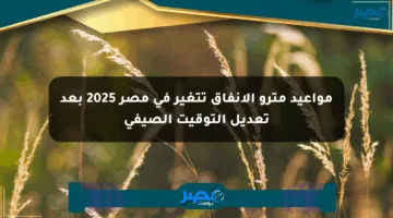 مواعيد مترو الأنفاق تتغير في مصر 2025 بعد تعديل التوقيت الصيفي